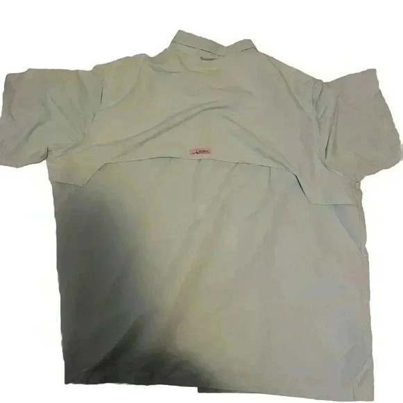 Habit Fishing Shirt Mens 3XL Light Blue Vented 40+ Solar Factor Short Sleeve - Picture 4 of 4
